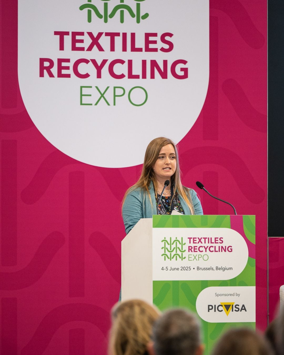 Olivia Poole at Textiles Recycling Expo 2